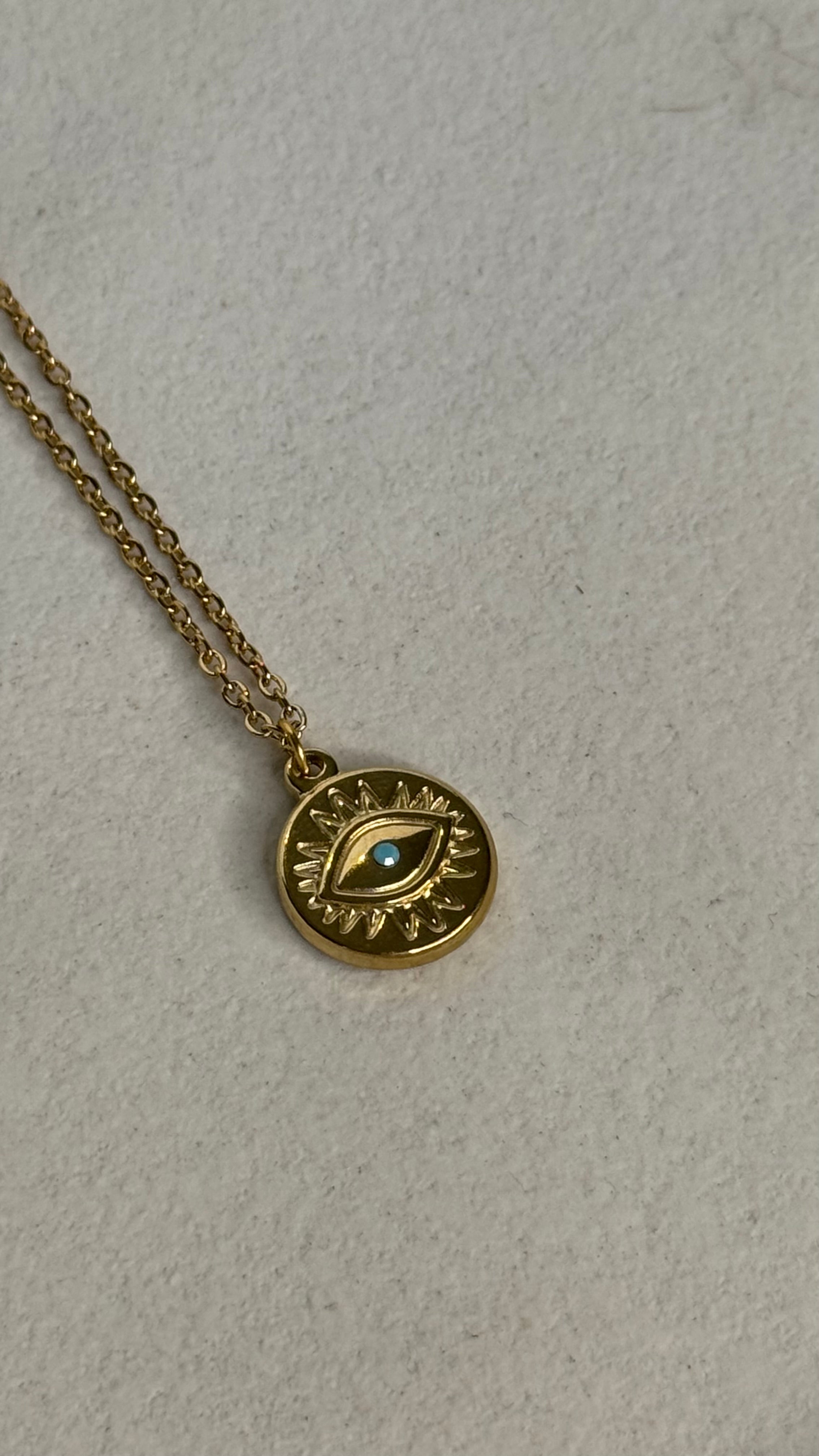 Collar punto turquesa