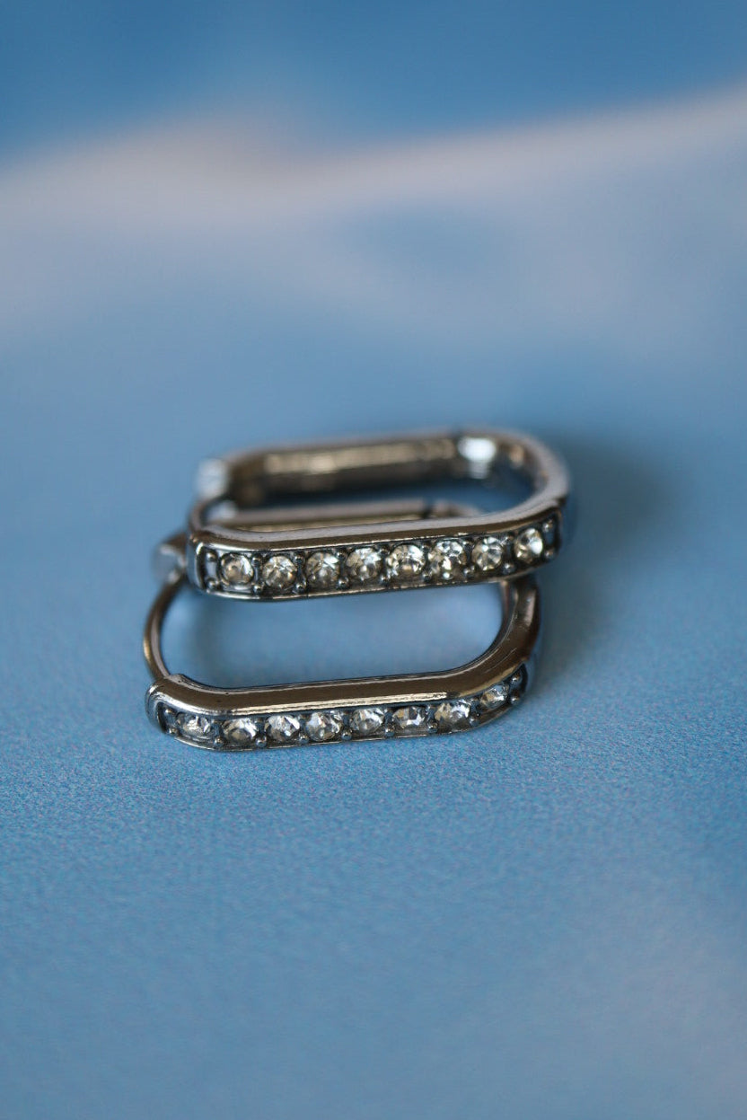 Arracadas bling silver