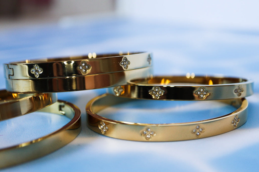 Gold bracelets