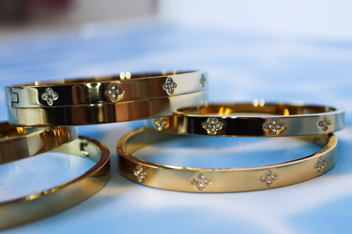 Gold bracelets