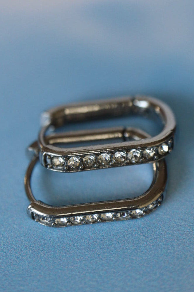 Arracadas bling silver