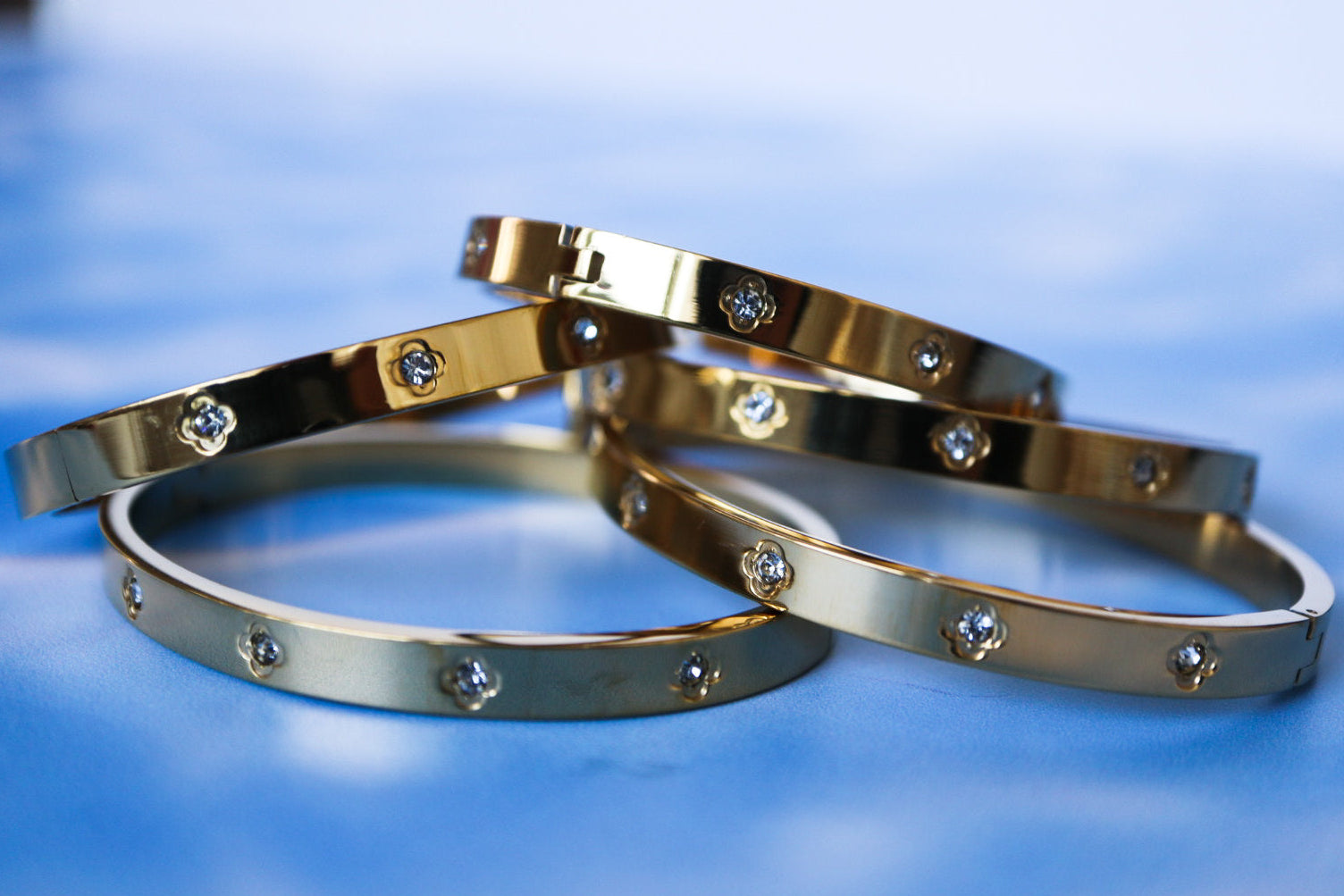 Gold bracelets