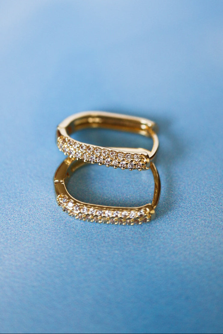 Bling hoops alargados