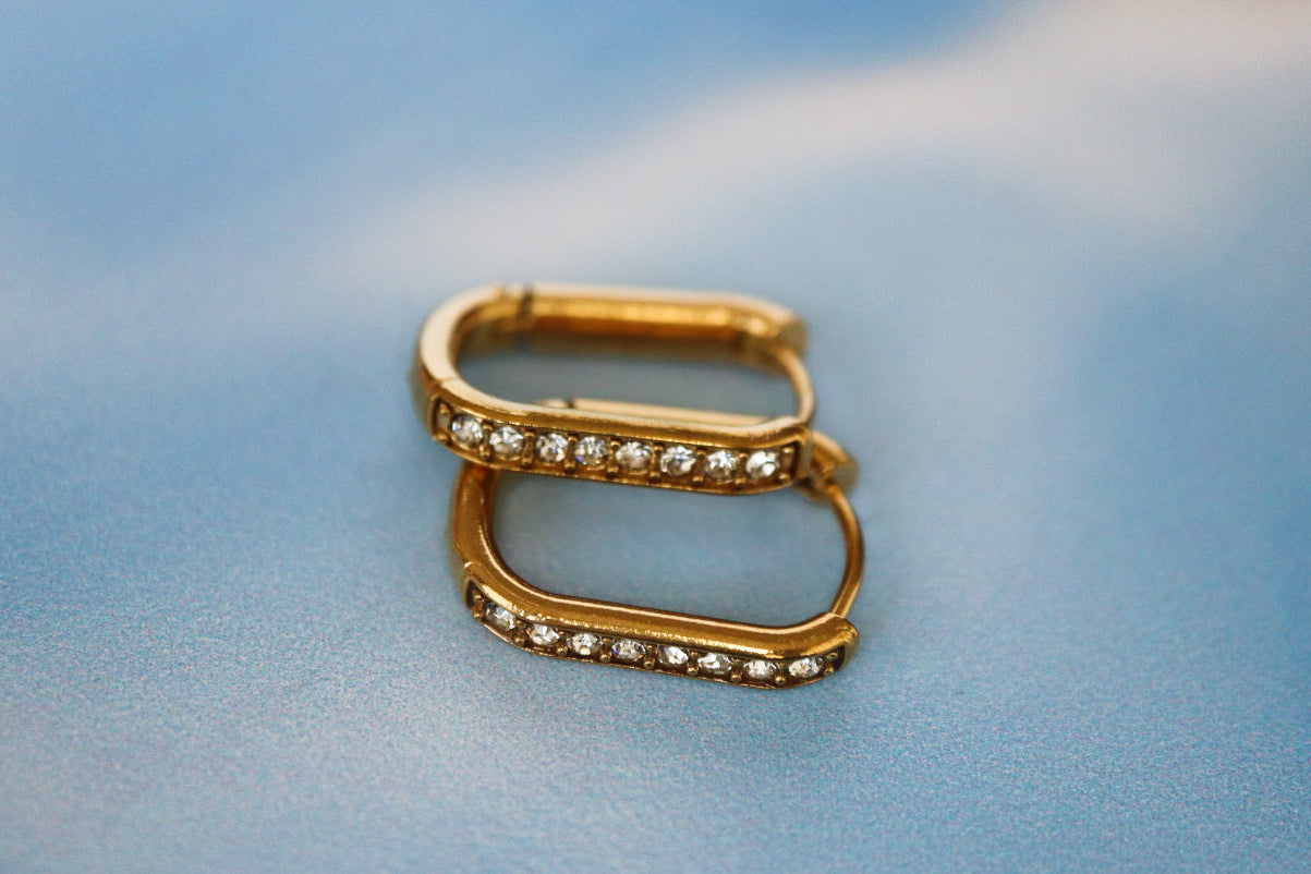 Arracadas bling gold