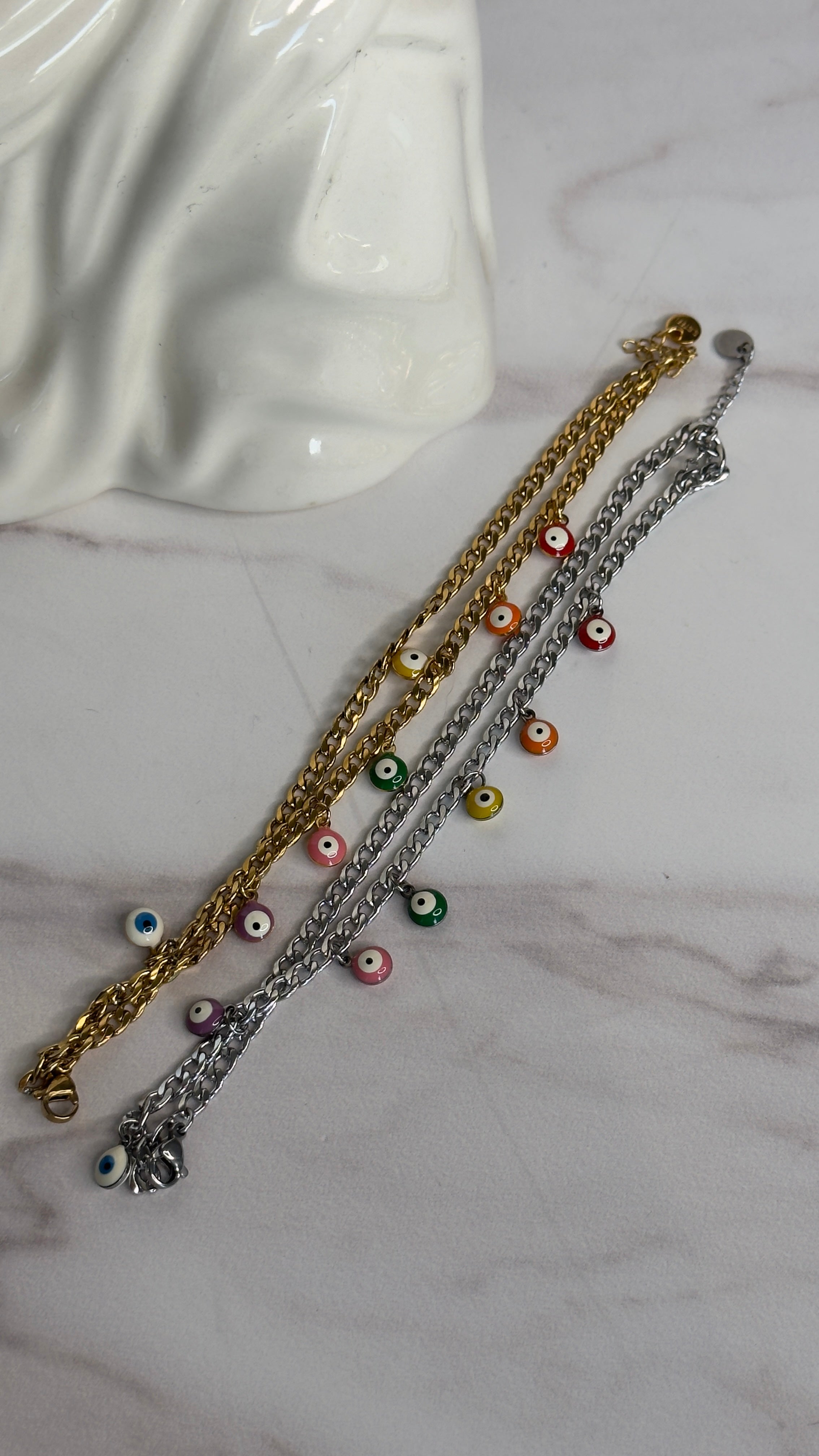 Pulsera doble de ojos