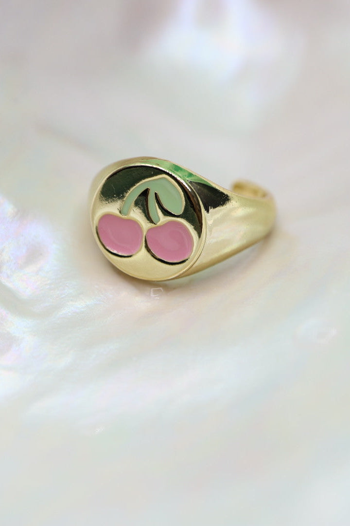 Anillo con cerezas