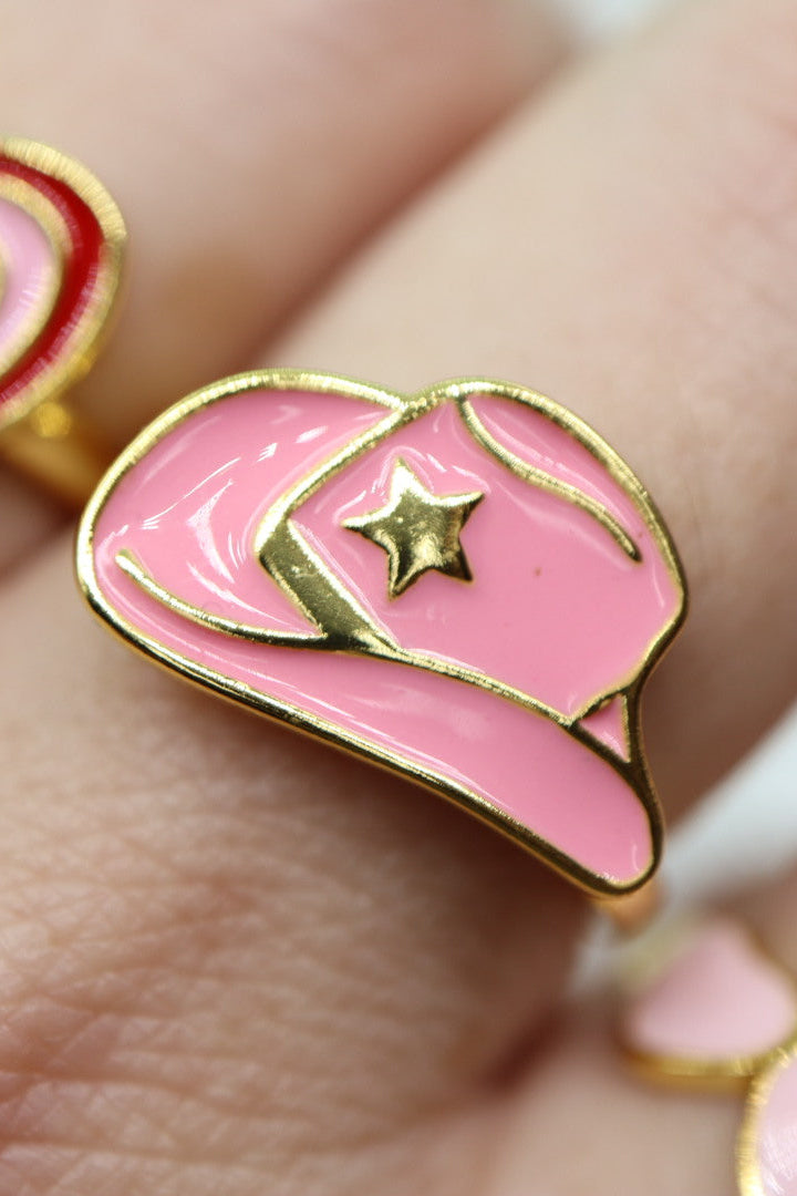 Anillo sobrero de cowgirl