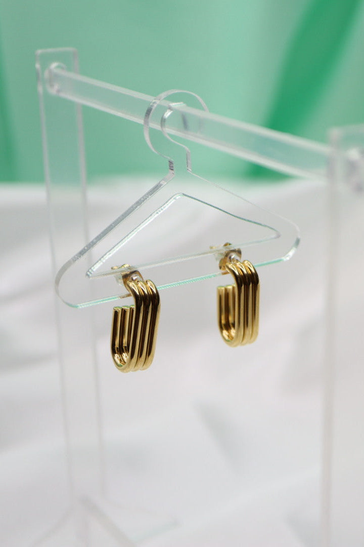 Aretes largos 3 lineas