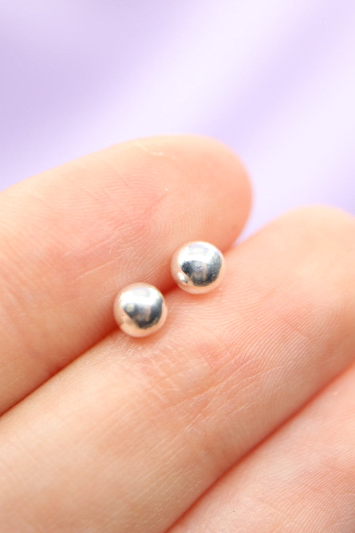 Piercing bolita plata