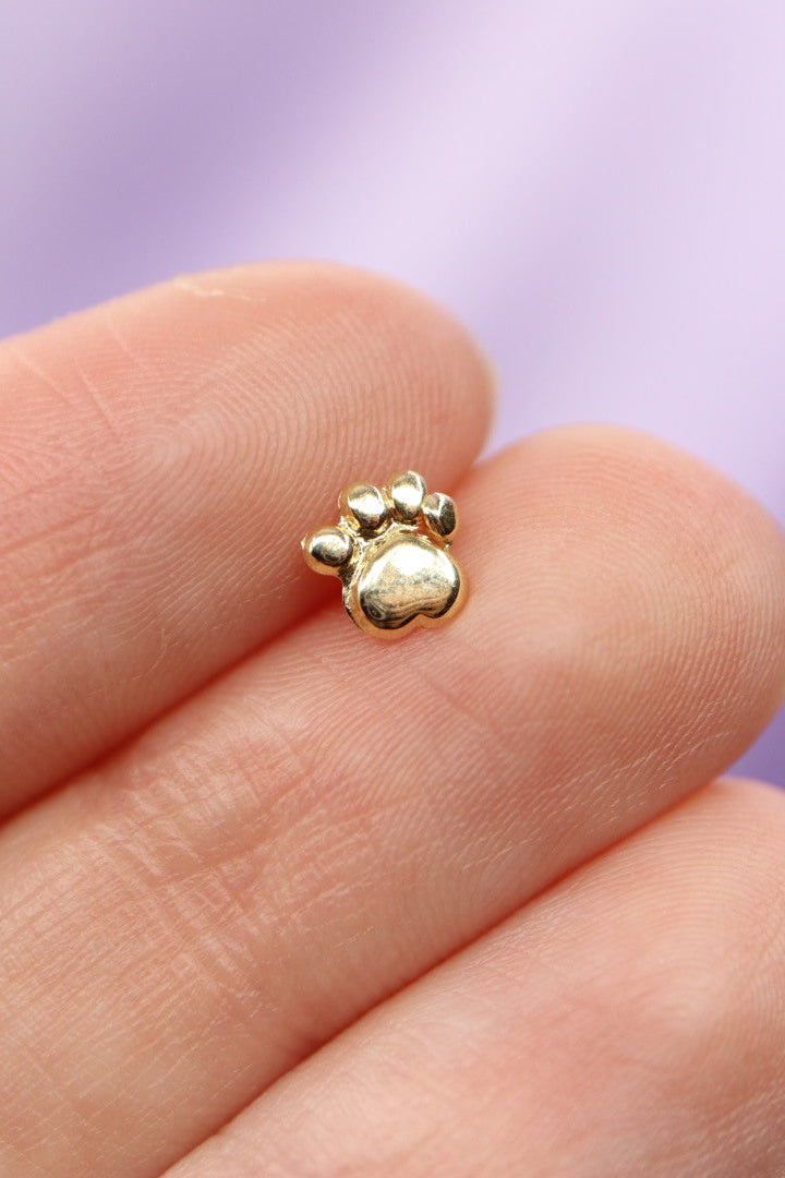 Piercing huella de perrito