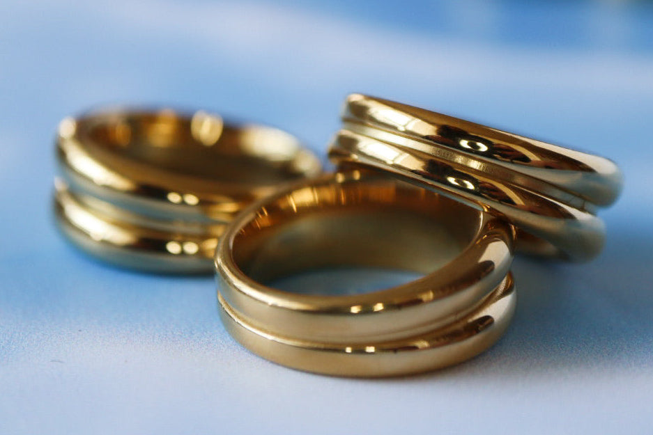 Anillo gold doble