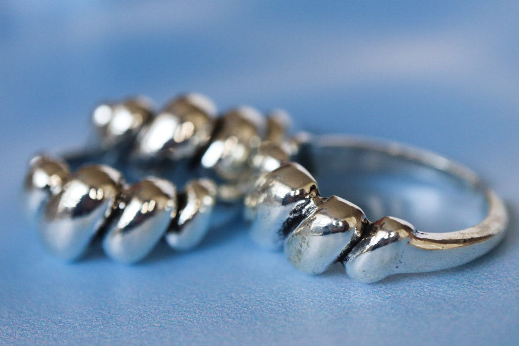 Anillo trenzado siver